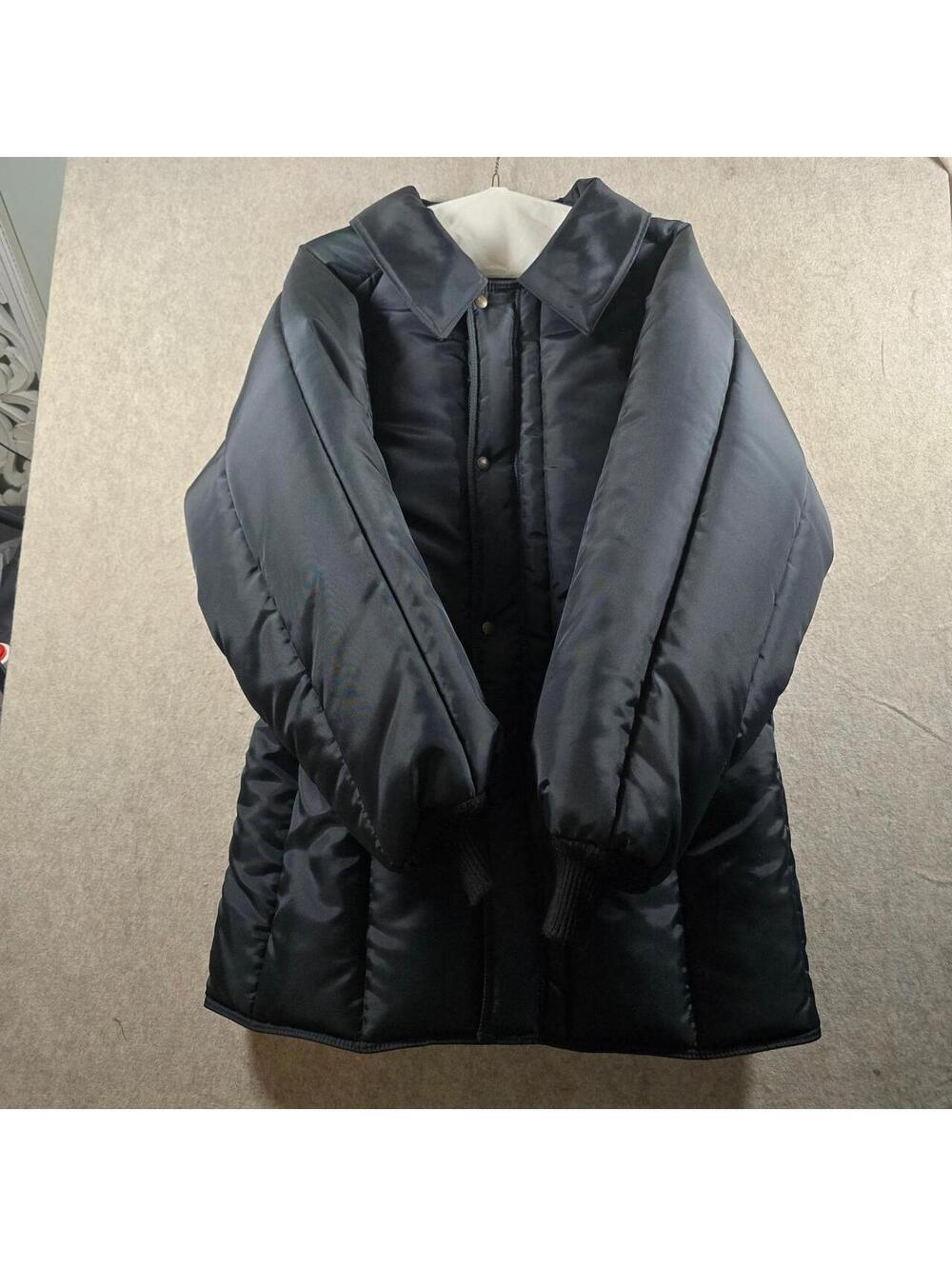 RefrigiWear Iron-Tuff Sanitary Insulated Parka Jacket Black Mens 2XL